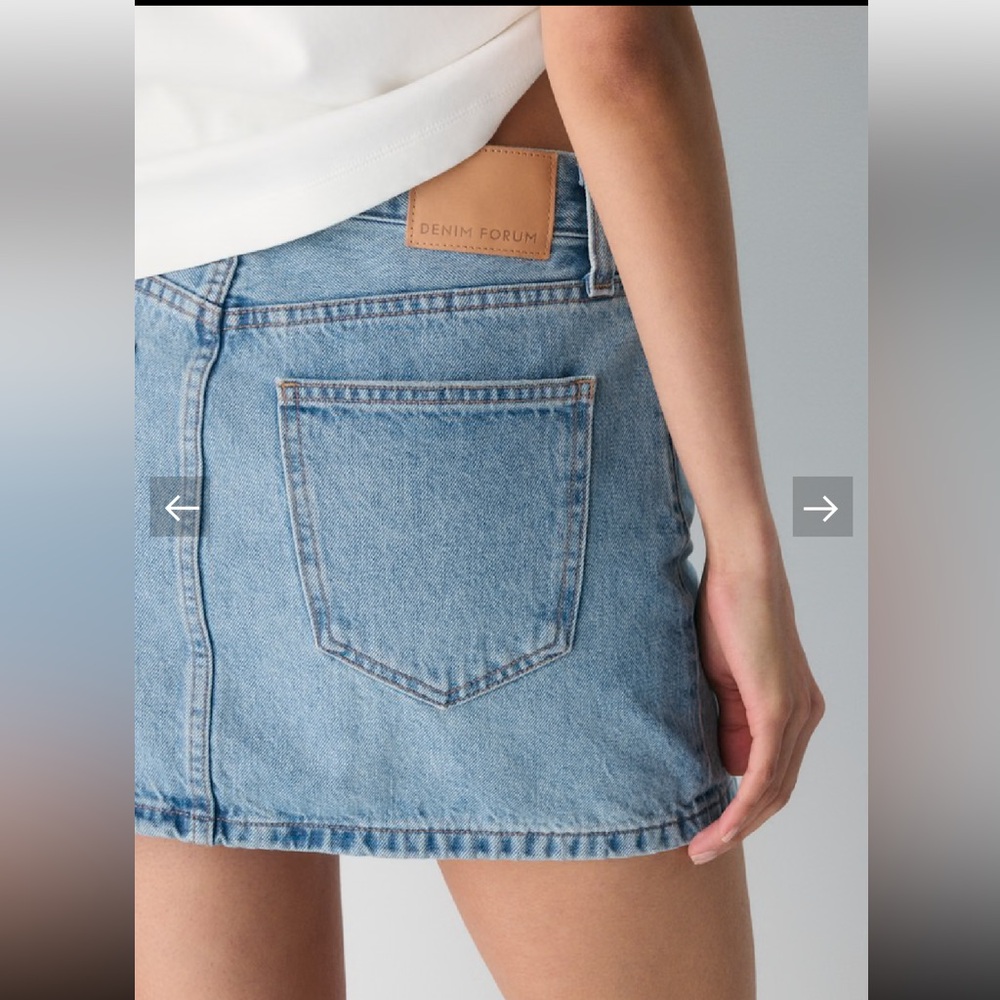 Aritzia Denim Forum The '90s Ricci Denim Jean Skirt, size 23 - Picture 8 of 15